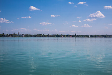 clouds over the lake