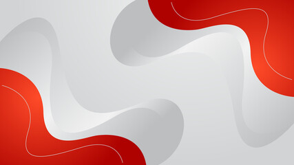 abstract red curve on white background. vector illustration