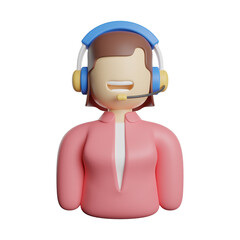 Customer Service 3d Rendering Illustration Icon Photo High Quality