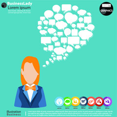 Illustration business.design modern  idea and concept think creativity. for brainstorm,Social network,success,plan,think,search,analyze,communicate, futuristic idea innovation technology.