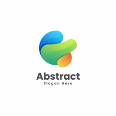Fototapeta na wymiar Vector Logo Illustration Abstract Gradient Colorful Style.