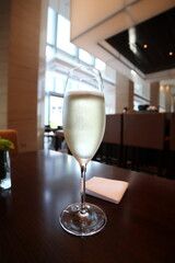 シャンパンのフルートグラス