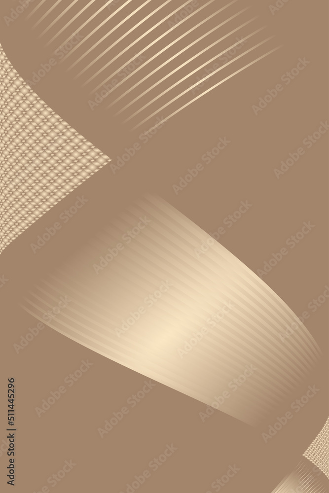 Poster s-shape golden curved beautiful smooth textured lines texture background