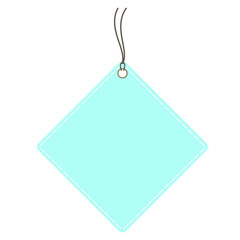 tag vector Horizontal set Angled Hangtag Seam Beige With String And Shadowimage vector price tag  Paper Label Isolated On White Background. Ready for your message.
 