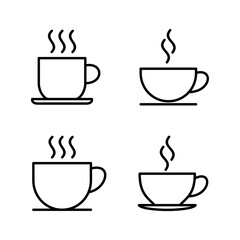 coffee cup icon vector. cup a coffee sign and symbol