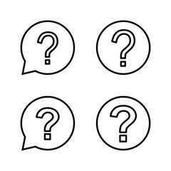 Question icon vector. question mark sign and symbol
