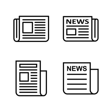 Newspaper icon vector. news paper sign and symbolign