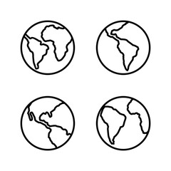 World map vector. Worldmap sign and symbol. Globe icon