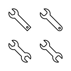 Wrench icon vector. repair icon. tools sign and symbol