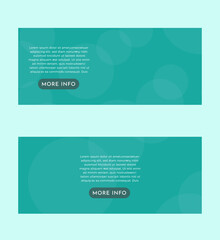 Bubble Background Banner Set Design Template