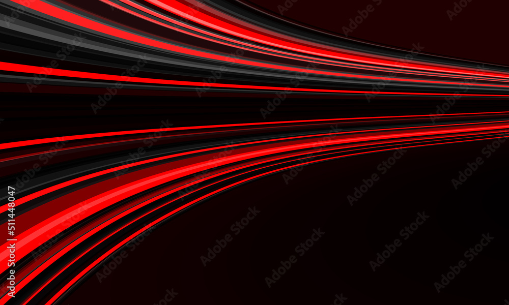 Poster absract red black lines speed curve motion dynamic geometric design modern futuristic technology bac