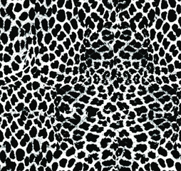 a metered pattern suitable for textiles consisting of wild animal skin