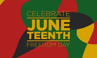 Juneteenth Freedom Day Background Design.