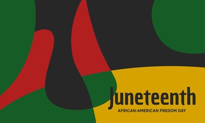 Juneteenth Freedom Day Background Design.