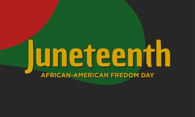 Juneteenth Freedom Day Background Design.