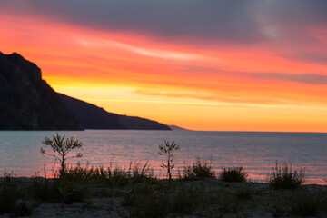 sunrise on Lake Baikal