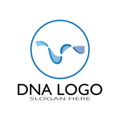 DNA vector logo design template.modern medical logotype.laboratory science icon symbol.colorful pharmacology sign-vector