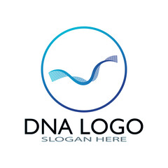 DNA vector logo design template.modern medical logotype.laboratory science icon symbol.colorful pharmacology sign-vector