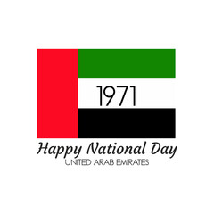 Fototapeta na wymiar National Day United Arab Emirates, Banner Design