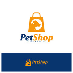 Pet Shop Logo Design Template. Dog Shop logo concept vector. Emblem, Creative Symbol, Icon