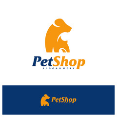 Dog Logo Design Template. Pet logo concept vector. Emblem, Creative Symbol, Icon