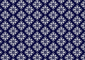 Geometric seamless navy fabric pattern