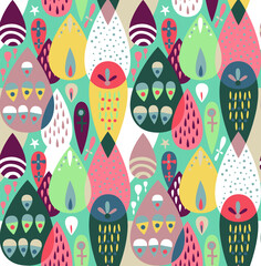 Pop drops seamless pattern for printing and decoration