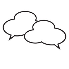 speech empty bubble icon