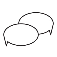 speech empty bubble icon