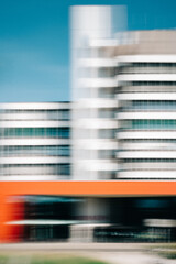 ICM - abstract blurred motion view of modern architecture