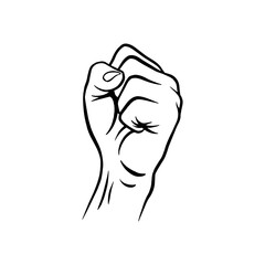 Fist vector illustration.