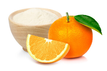 Orange fruit powder