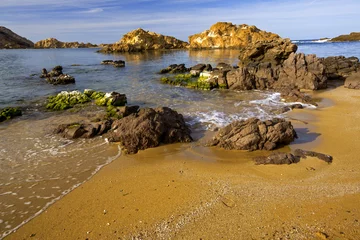 Foto auf Acrylglas Cala Pregonda, Insel Menorca, Spanien Cala Pregonda-Strand. Tramuntana. Menorca. Balearen.Spanien.