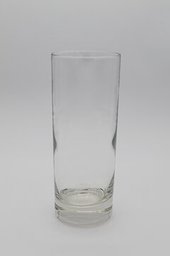 tube glass on white background.