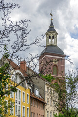 Fototapeta na wymiar Nikolaikirche Church and Spandau Old Town in Berlin, Germany, Europe.