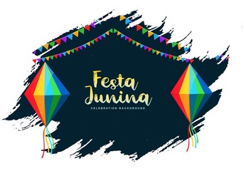 Brazilian festa junina event celebration card background