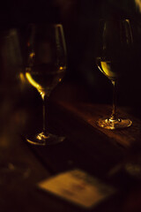 glasses of champagne