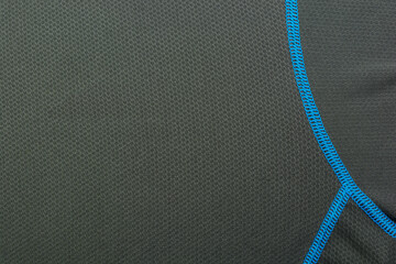 Blue thread on a fabric pattern used in the clothing industry. - 511464014