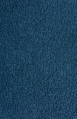 Clothing industry. Navy fleece fabric as a pattern. - 511464245