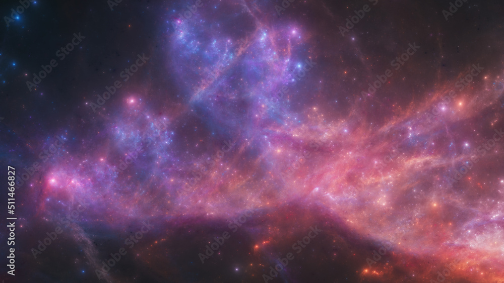Wall mural the old open drake world nebula - sci-fi and gaming background