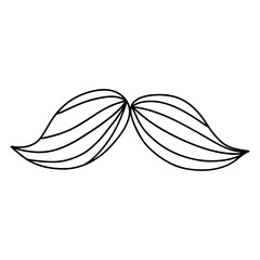 mustache illustration, Father day concept
