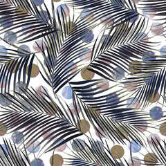 Tropical Palm Repeat Pattern