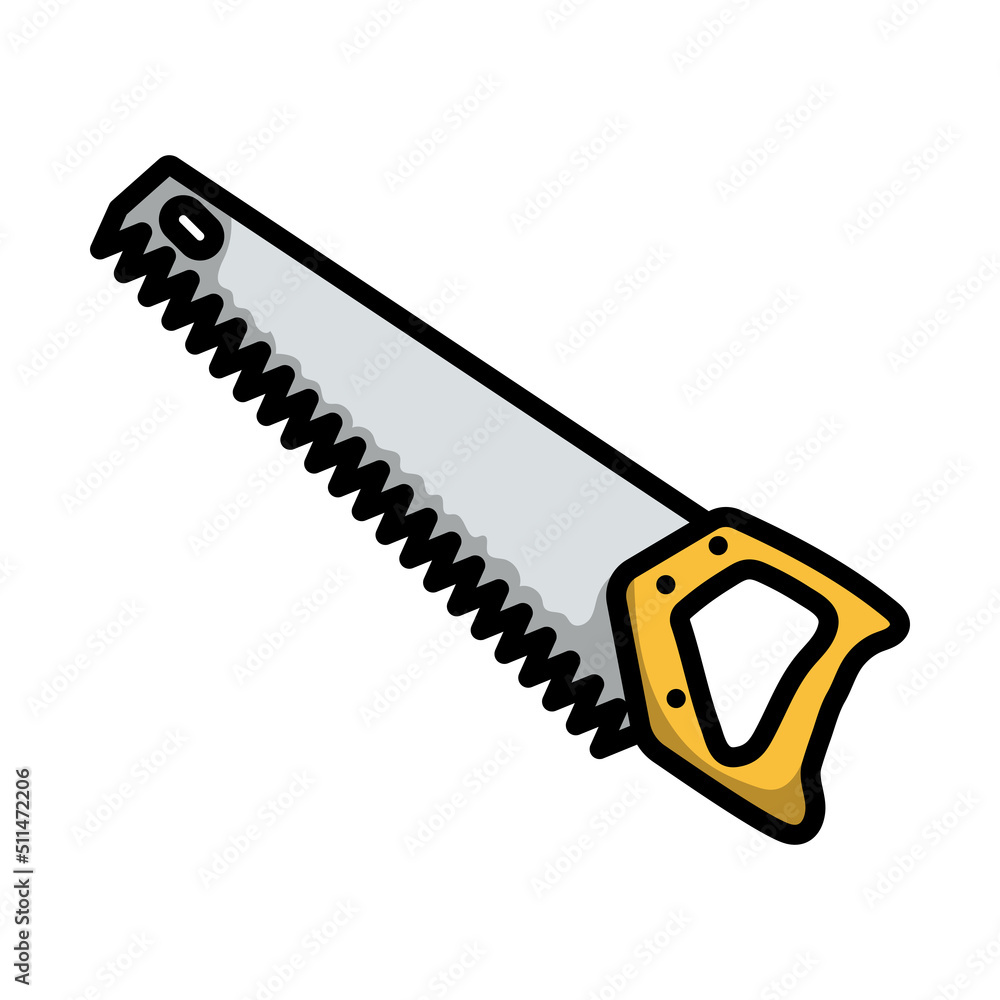 Poster Hand Saw Icon