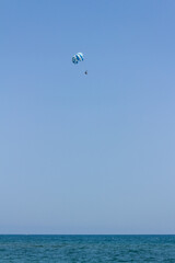 kite surfing in the sea
