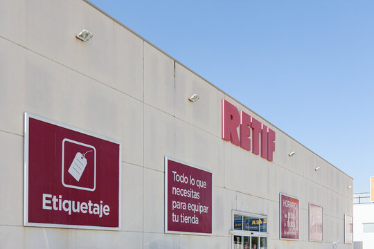 MASSANASSA, SPAIN - JUNE 06, 2022: Retif is a french company especialized in furniture and equipment for shops and businesses