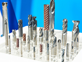 End mills and drills in exhibition