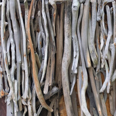 Driftwood sticks texture background