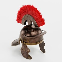 Realistic 3D Render of Roman Helmet