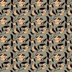 Fototapeta premium Summer floral seamless flower pattern for fabrics and packaging and gifts and linens and kids and wrapping paper