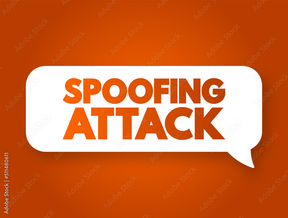 Poster spoofing attack - situation in which a person or program successfully identifies as another by falsi